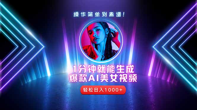 2025年最强副业：用AI做短视频，从零开始打造爆款账号！亢陶好项目网-专注分享网络创业项目落地实操课程 – 全网首发_高质量创业项目输出亢陶好项目网